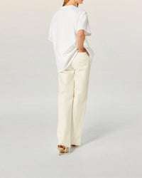 Short-sleeved round-neck T-shirt - White