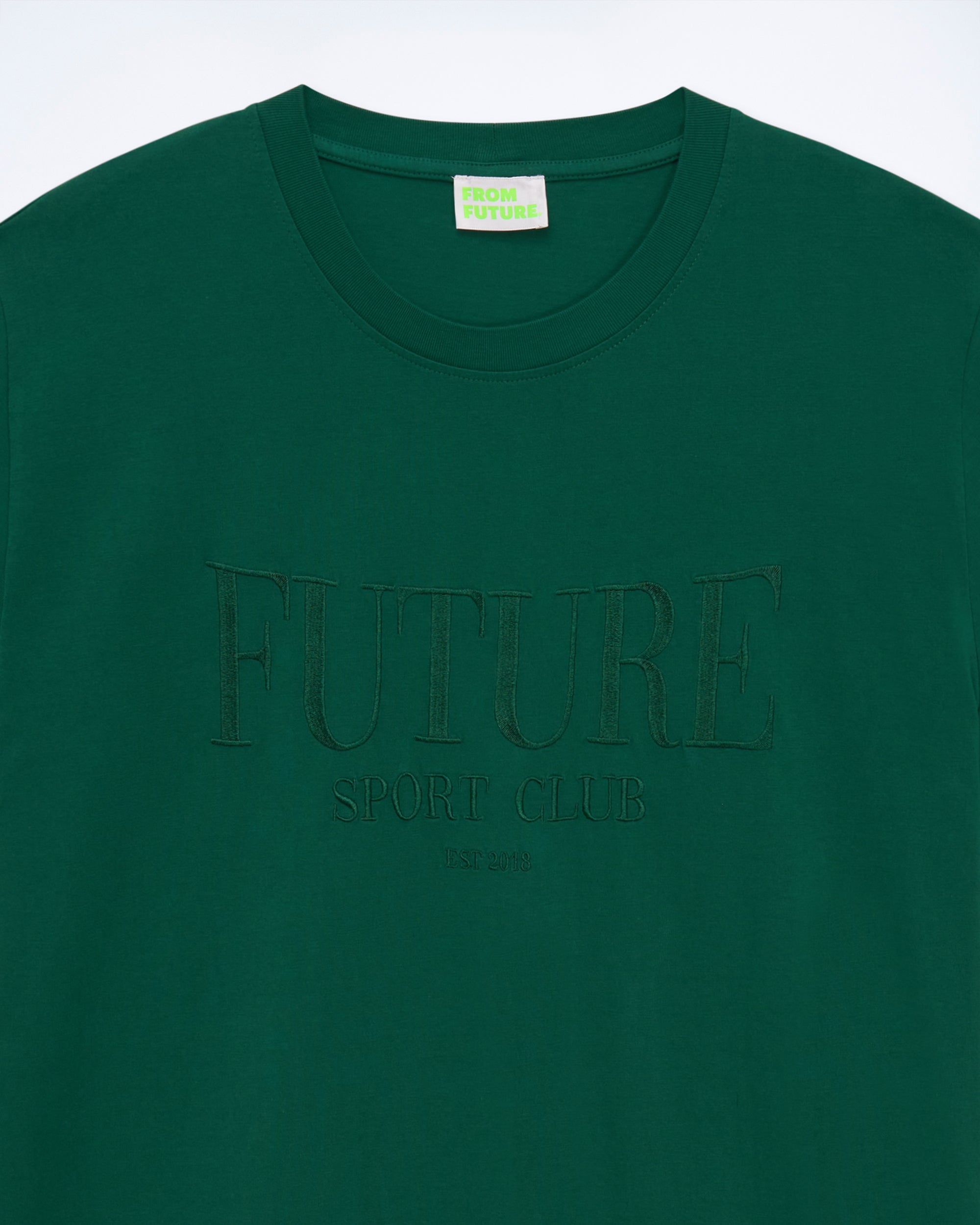 COLLEGE GREEN / NEW / QTY : 2 / T-shirt Col Rond Future - College Green