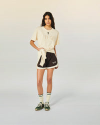 SABLE / NEW / QTY : 1 / T-shirt Col Rond Manches Courtes - Sable