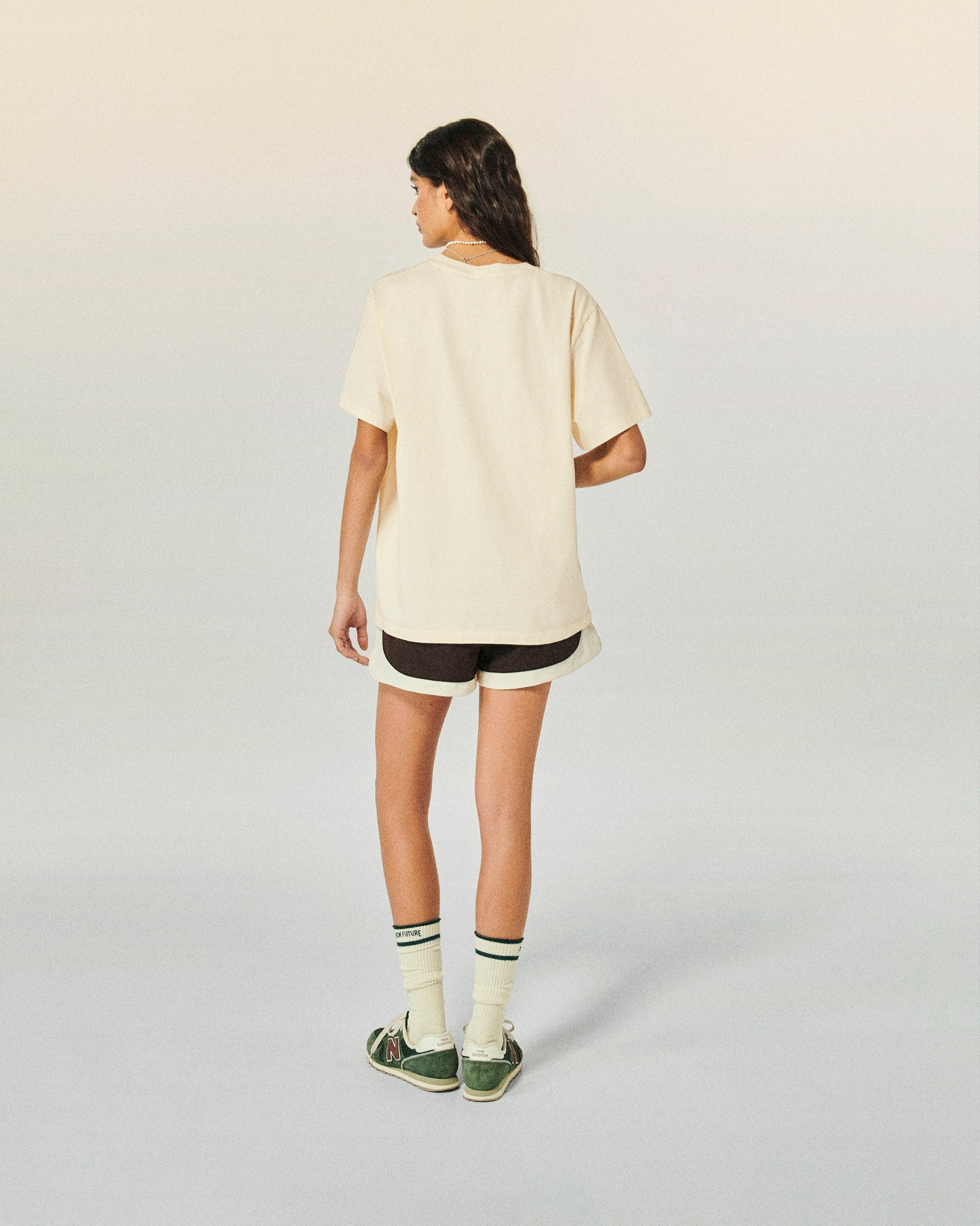 T-shirt Col Rond Manches Courtes  - Sable