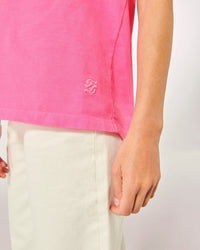 T-shirt col V à manches courtes - Baby Blue