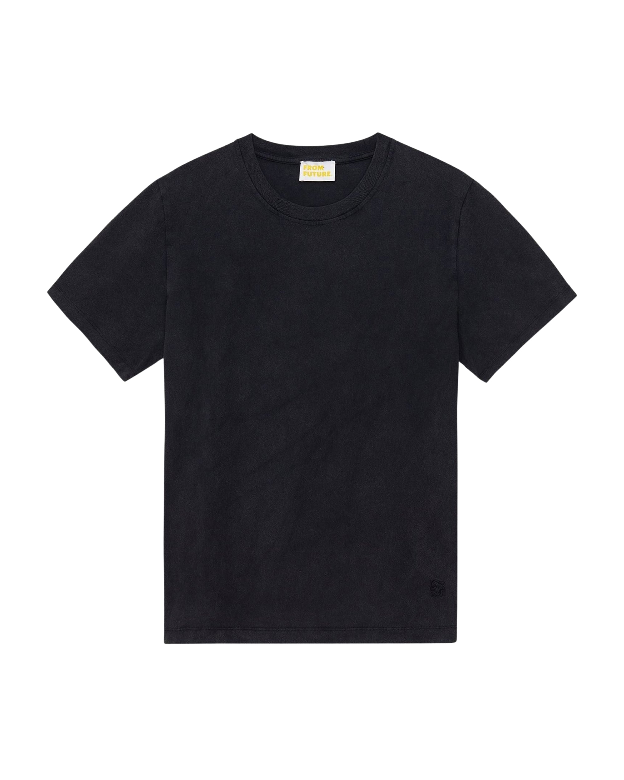 T-shirt à col rond - Washed Black