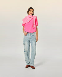 TROPICAL PINK / NEW / QTY : 1 / T-shirt Col Rond Manches Courtes - Tropical Pink