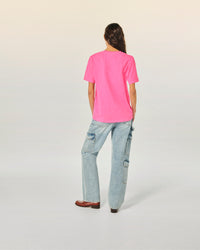 TROPICAL PINK / NEW / QTY : 1 / T-shirt Col Rond Manches Courtes - Tropical Pink