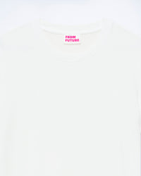 T-shirt à col rond - Blanc