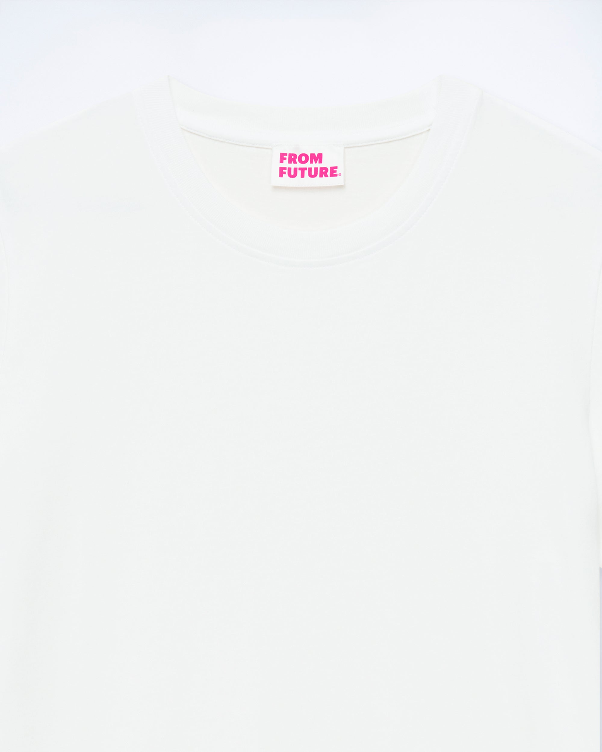 T-shirt à col rond - Blanc