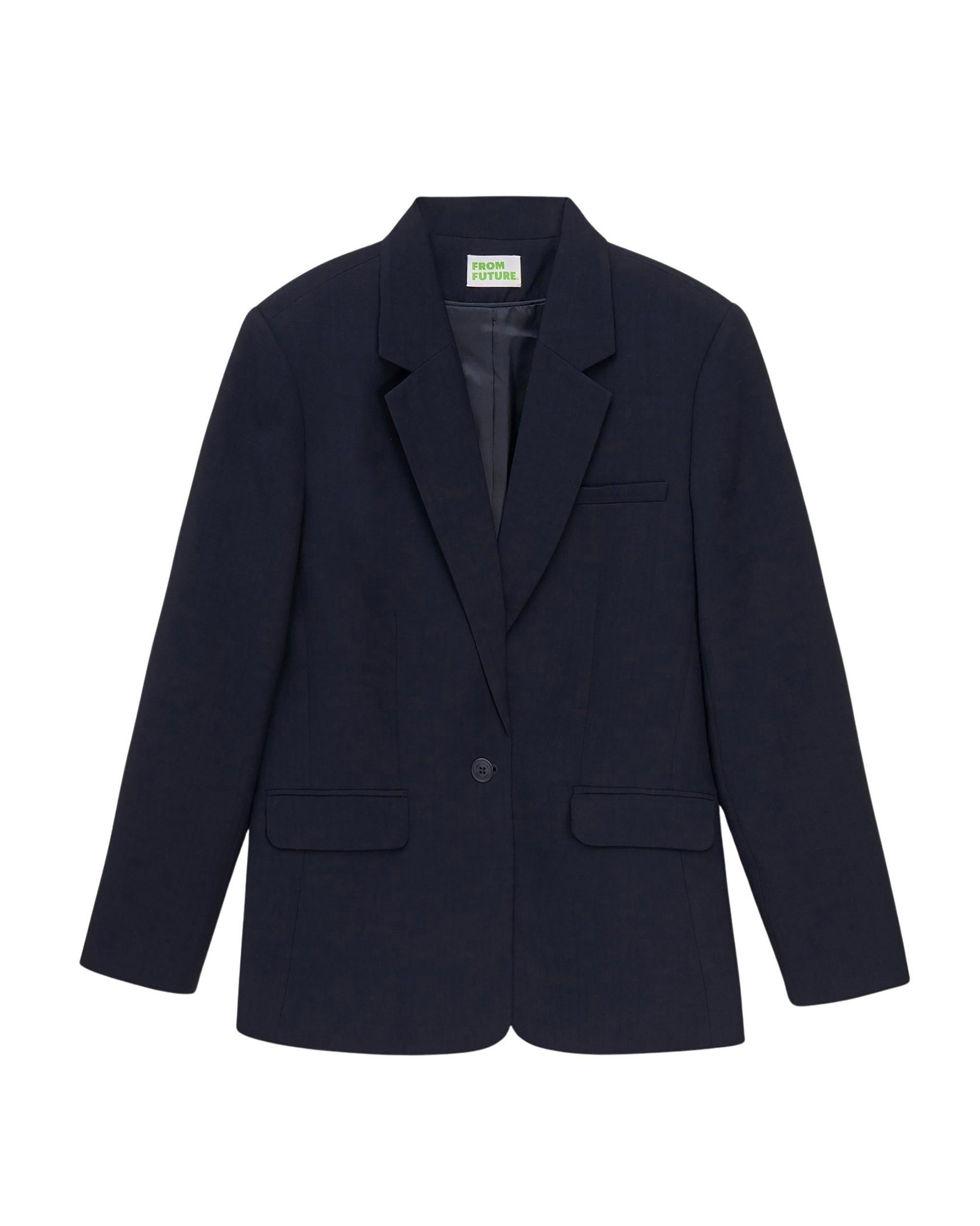 Veste blazer à col tailleur - Navy