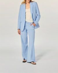 Tailored collar blazer jacket - Baby Blue