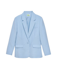 Tailored collar blazer jacket - Baby Blue