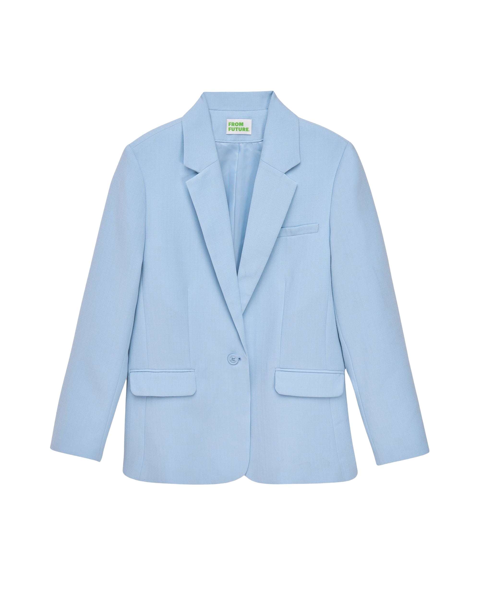 Tailored collar blazer jacket - Baby Blue