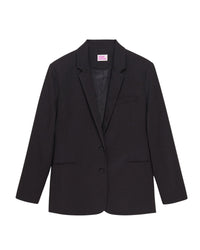 Veste blazer à col tailleur - Noir