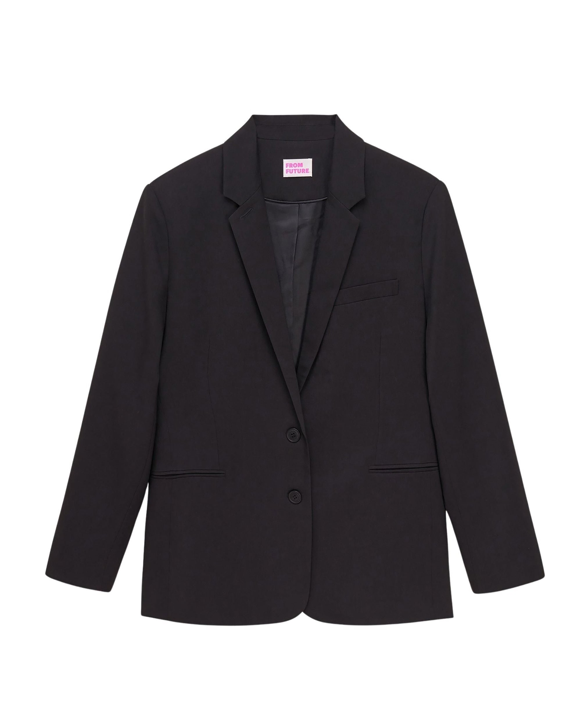 Veste blazer à col tailleur - Noir