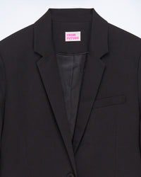 Veste blazer à col tailleur - Noir