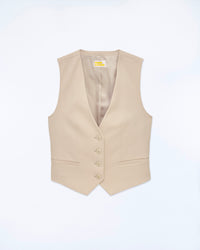SABLE / NEW / QTY : 3 / Veston Sans Manche - Sable