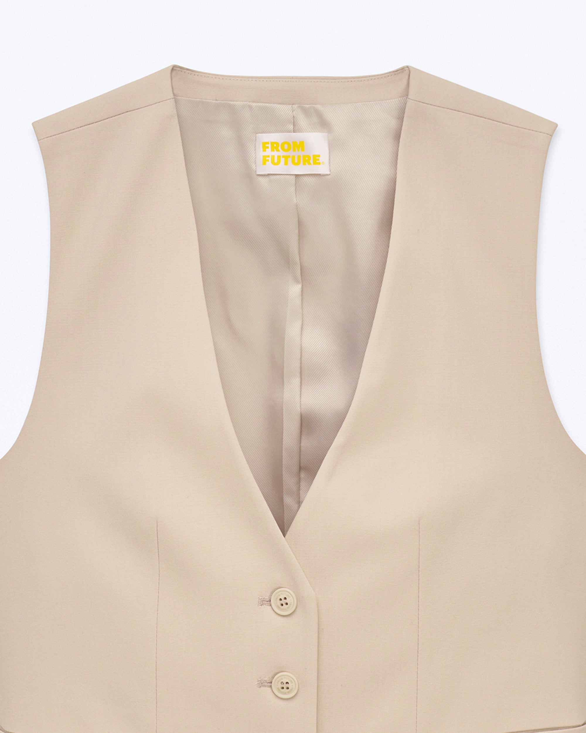 SABLE / NEW / QTY : 3 / Veston Sans Manche - Sable