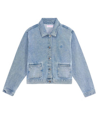 Veste regular en denim - Bleu Clair