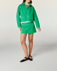 Veste regular en denim - Tropical Green