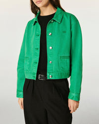 Veste regular en denim - Tropical Green