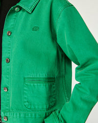 Veste regular en denim - Tropical Green