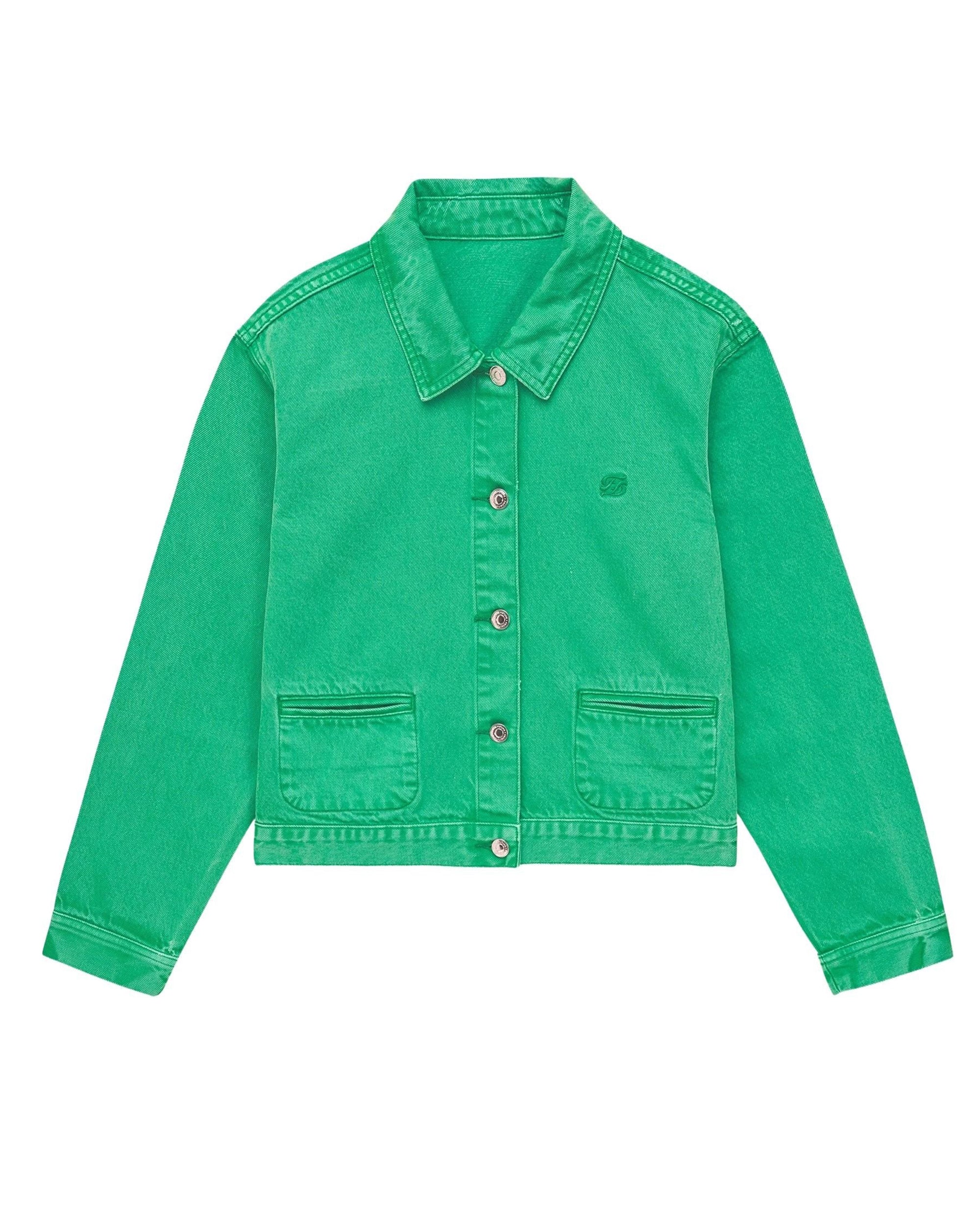 Veste regular en denim - Tropical Green