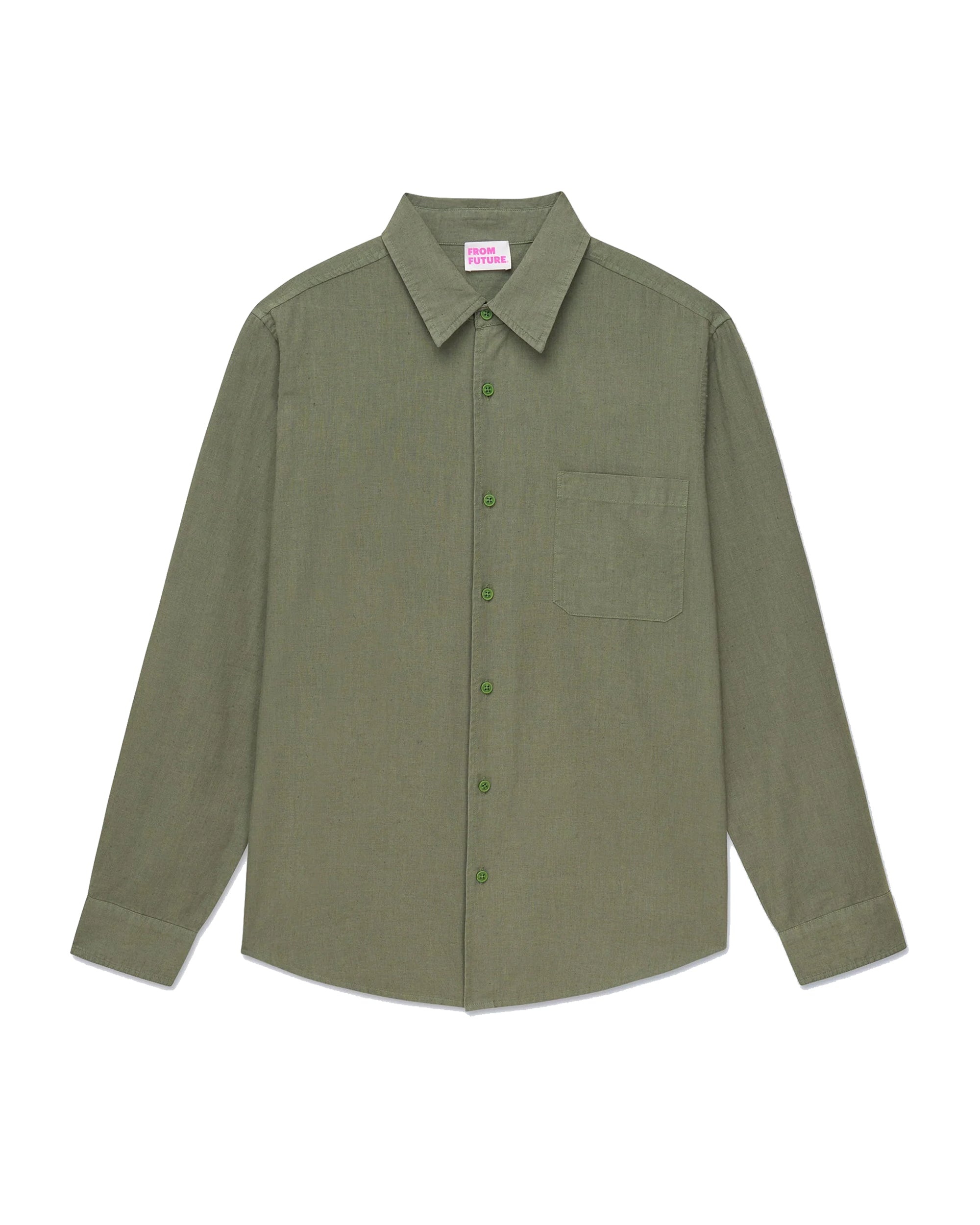 Chemise à manches longues - Kaki