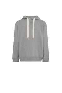 Sweat à capuche en molleton imprimé unisex - Grey