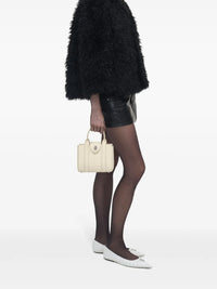 PAS INFO   Sac à bandoulière en cuir - Cloud White