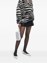 PAS INFO   Sac à bandoulière irisé en cuir - Silver