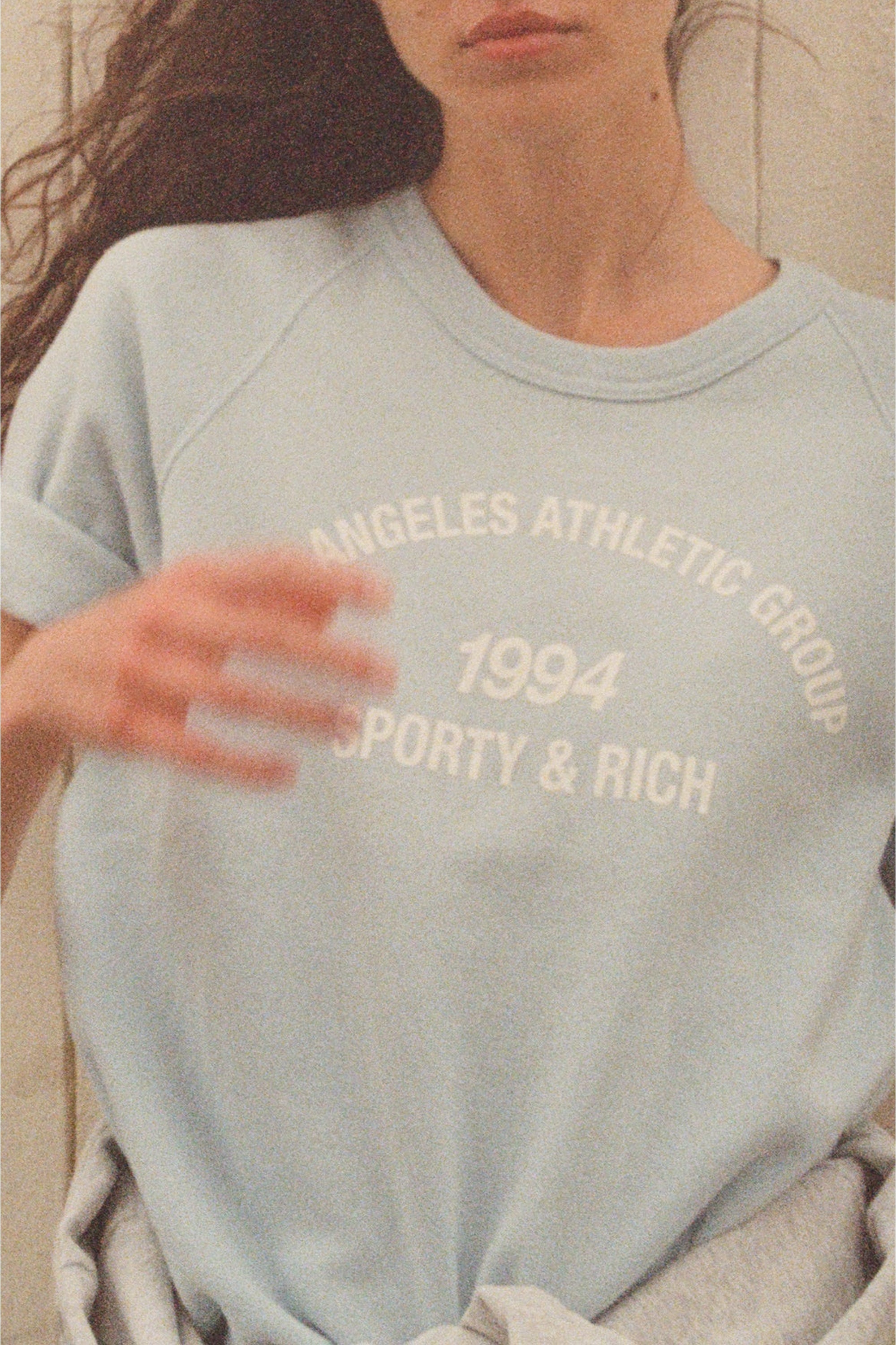 T-shirt LA à manches raglan - China Blue