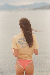 T-shirt USA Health Club à impression - Almond