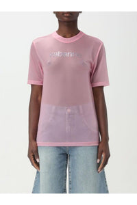 T-shirt à logo scintillant - Peony Pink