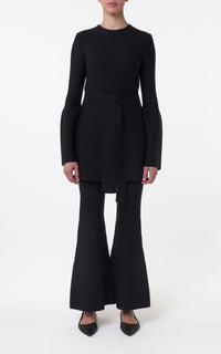 Black / Robe Tenas en laine et cachemire - Black