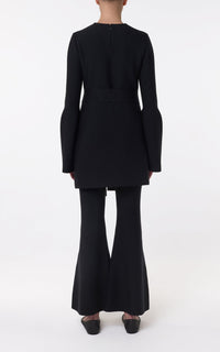 Black / Robe Tenas en laine et cachemire - Black