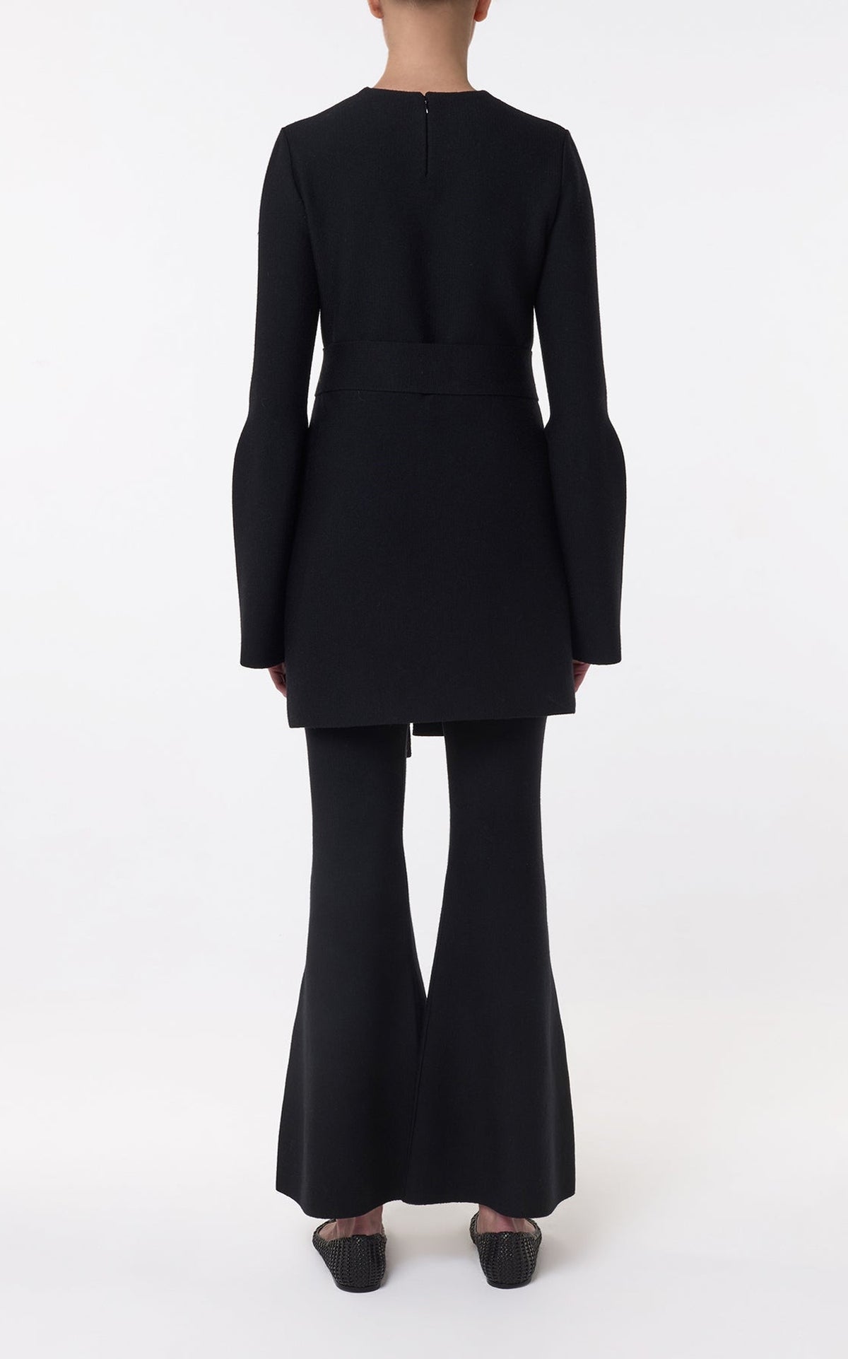 Black / Robe Tenas en laine et cachemire - Black
