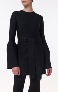 Black / Robe Tenas en laine et cachemire - Black