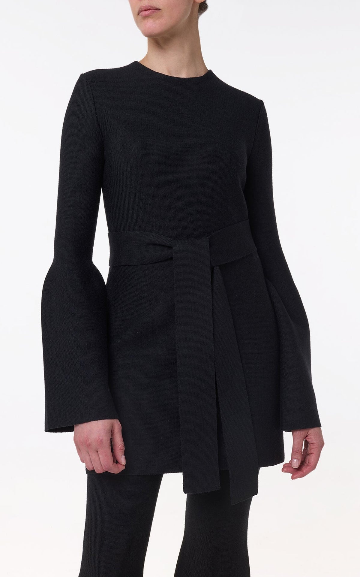 Black / Robe Tenas en laine et cachemire - Black