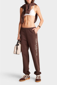 Pantalon de survêtement H&W Crest imprimé - Chocolate