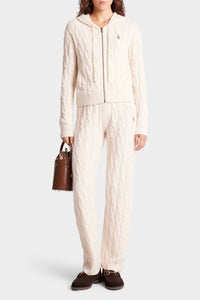 SRC cashmere and wool zip-up hoodie - Cream