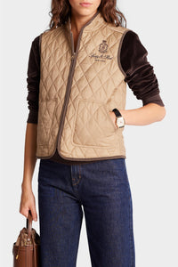 Veste Vendome sans manches matelassée - Beige