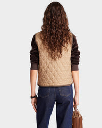 Veste Vendome sans manches matelassée - Beige
