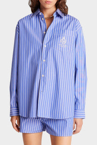 Chemise oversize à rayures - Blue & White Stripe