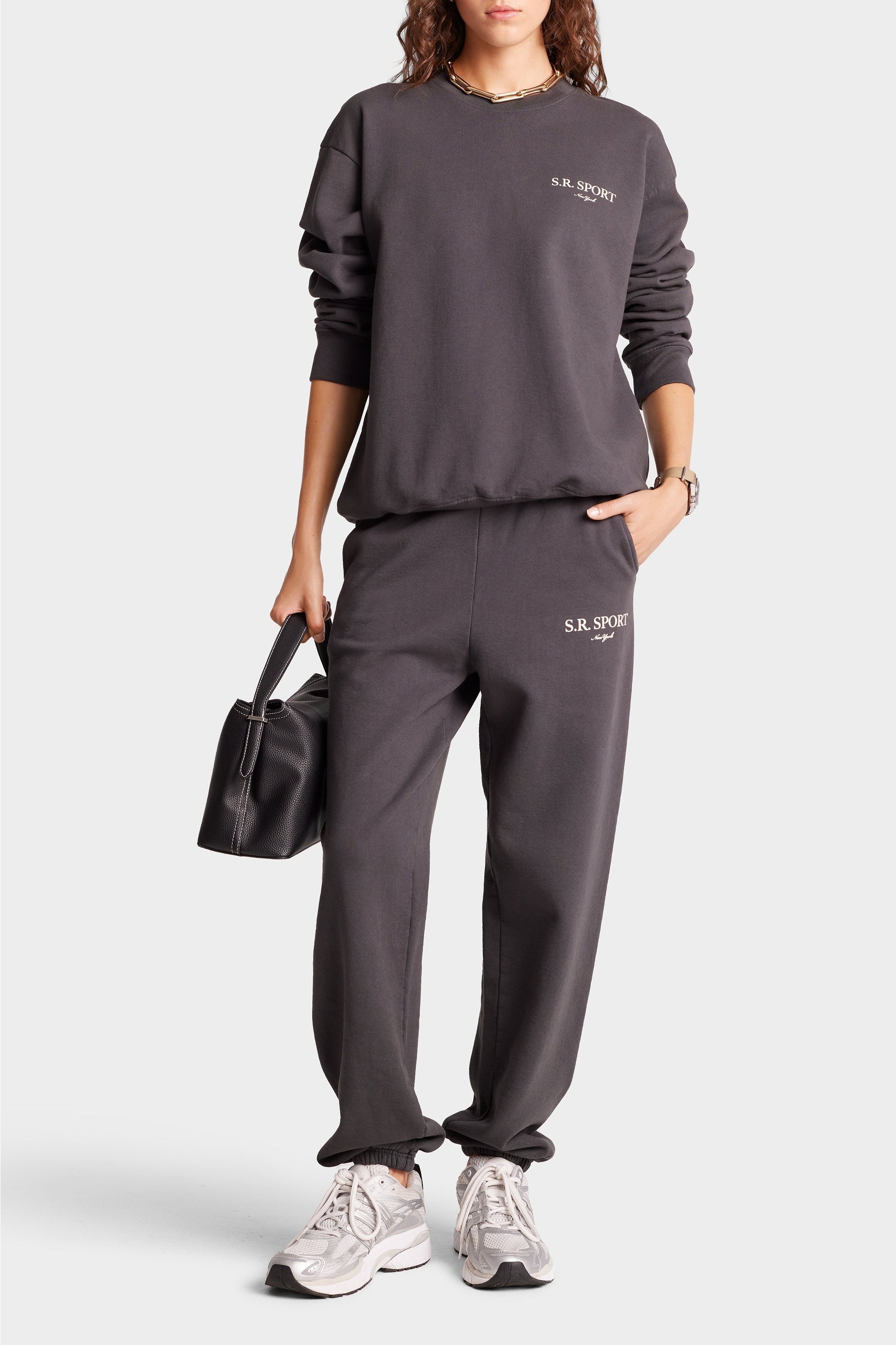 Sweatshirt Wimbledon imprimé - Faded Black