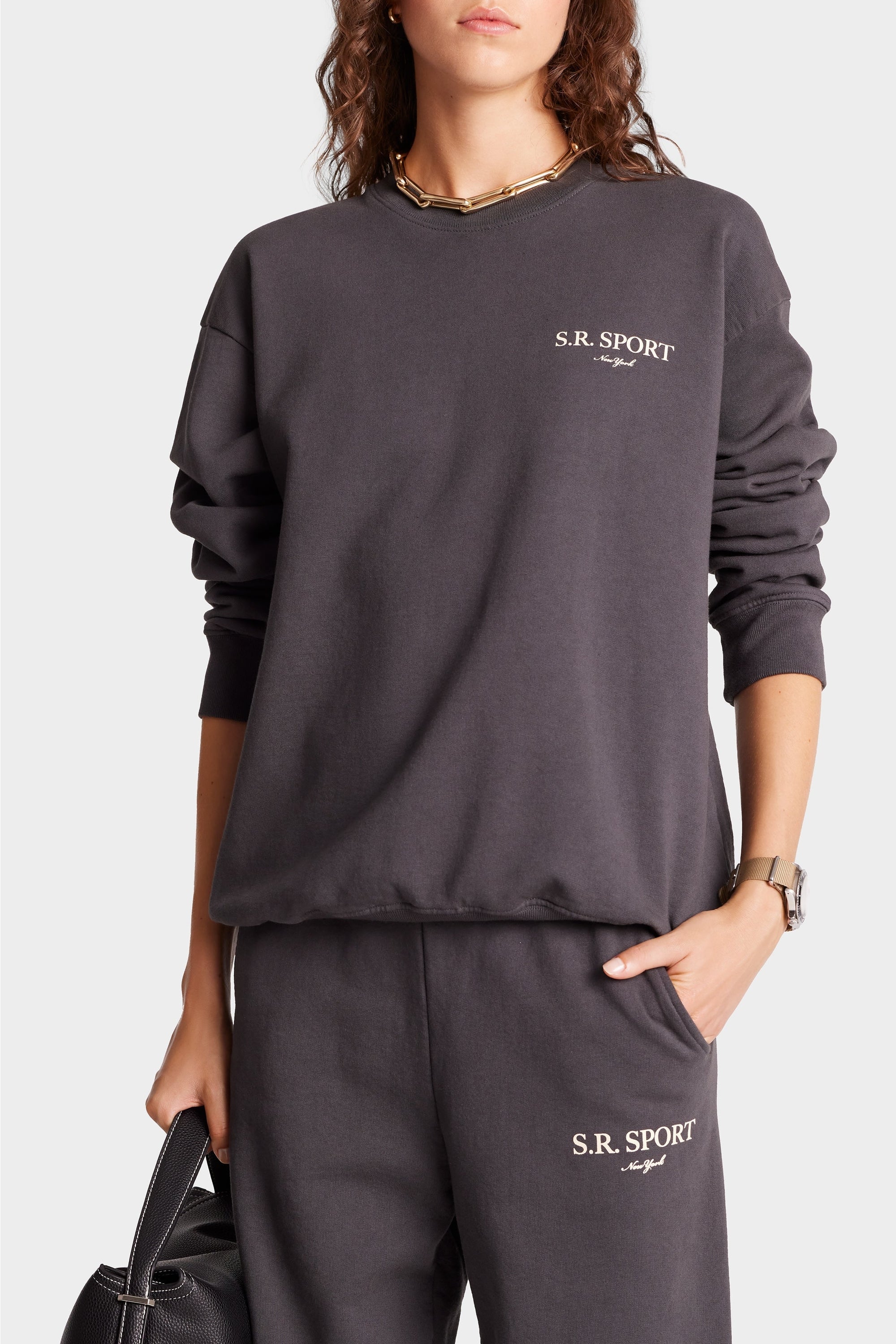 Sweatshirt Wimbledon imprimé - Faded Black