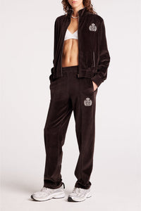 Pantalon NY Crest en velours - Chocolate