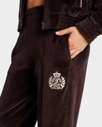 Pantalon NY Crest en velours - Chocolate