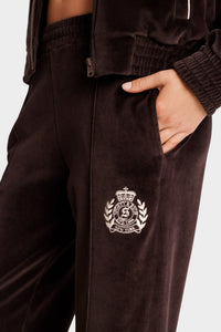 Pantalon NY Crest en velours - Chocolate