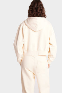Sweat à capuche Vendome zippé - Cream