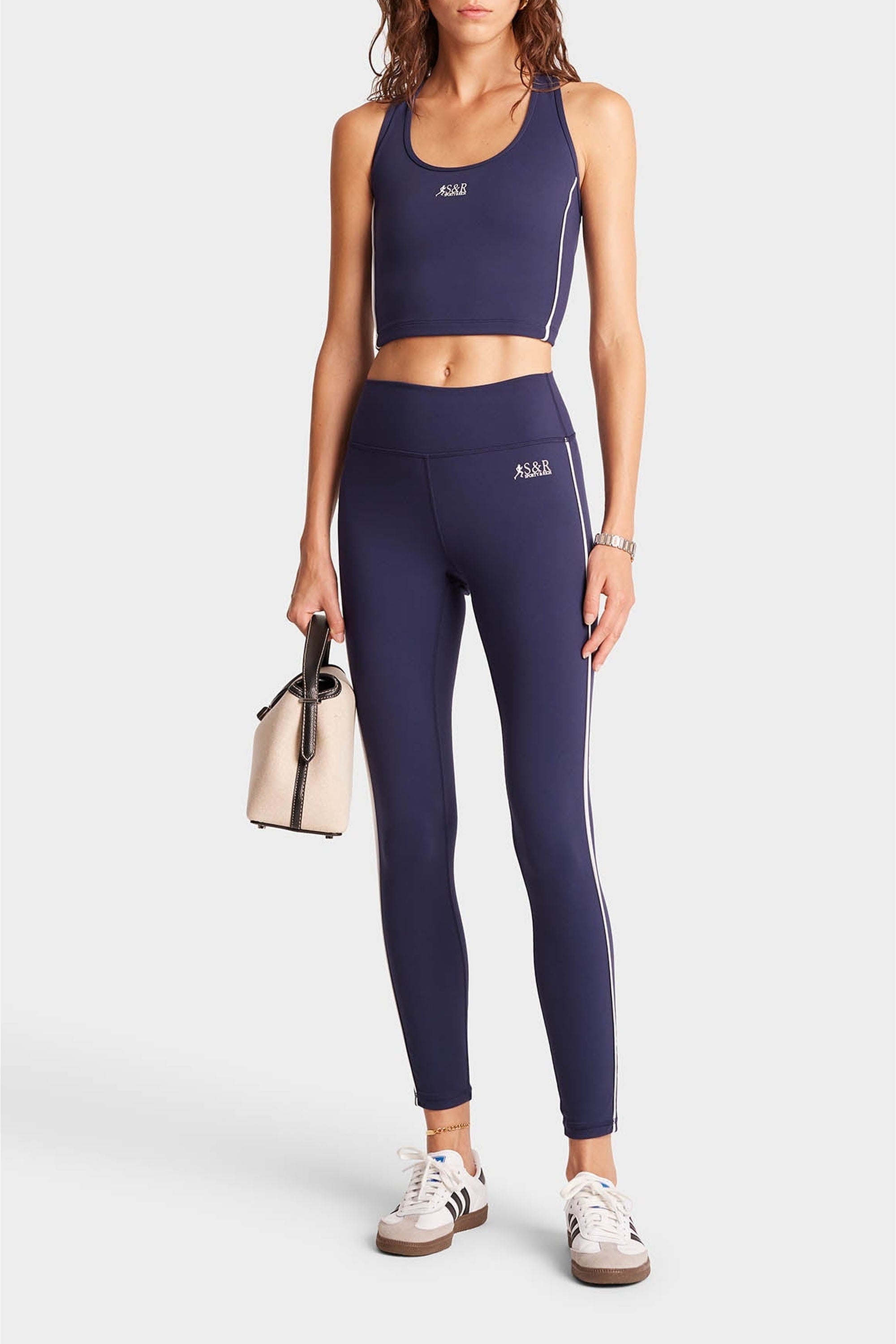 Legging SR Runner à liseré - Navy