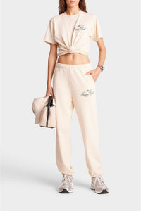 Pantalon de survêtement imprimé - Cream