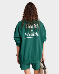 Sweatshirt Health Is Weal imprimé - Alpine